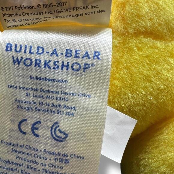 Pikachu Pokémon Build A Bear BAB Talking Plush  2017 - Picture 7 of 8